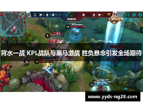 背水一战 KPL战队与黑马激战 胜负悬念引发全场期待