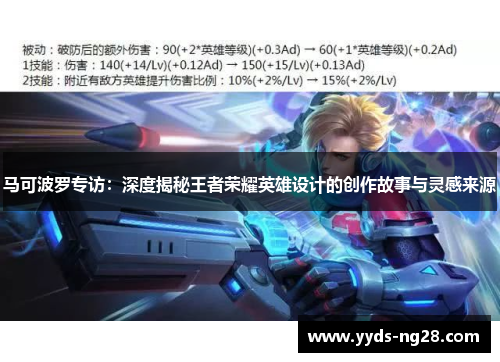 马可波罗专访：深度揭秘王者荣耀英雄设计的创作故事与灵感来源